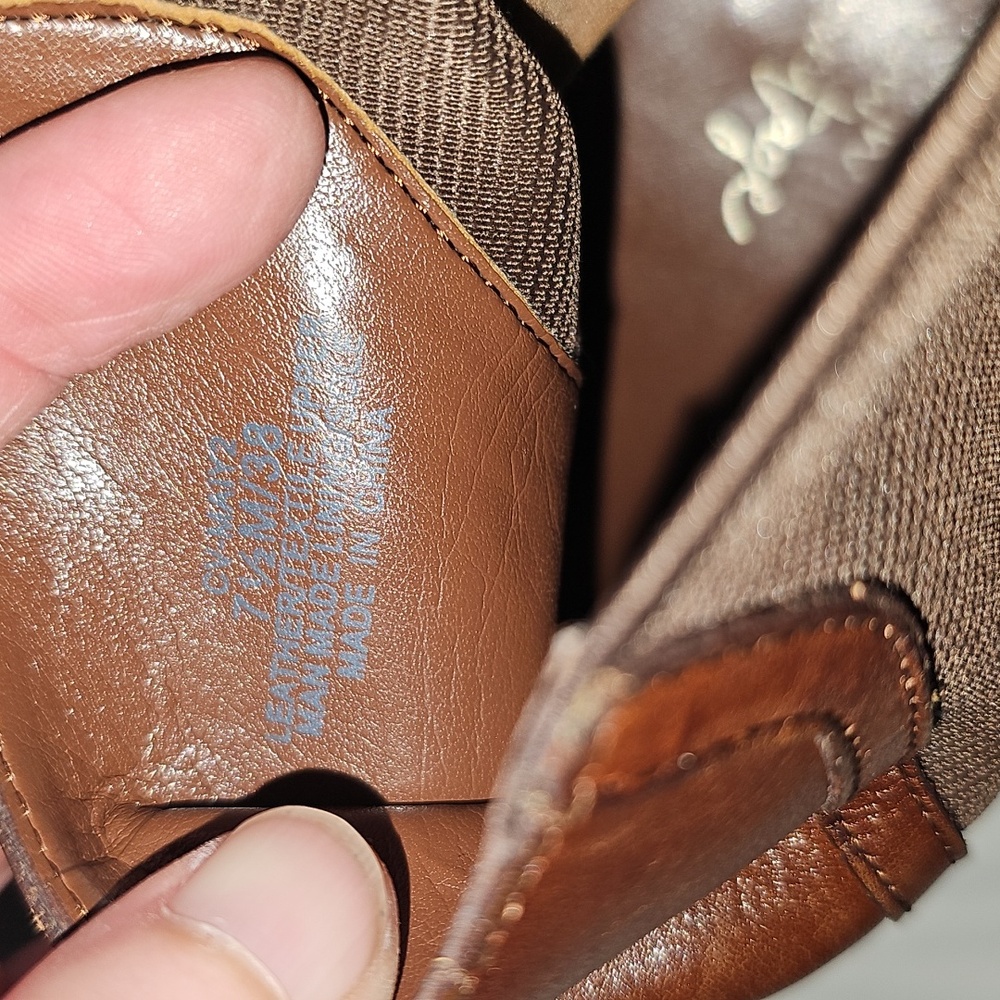 Women's Brown Leather Boots  By Crown Vintage - Picture 5 of 5